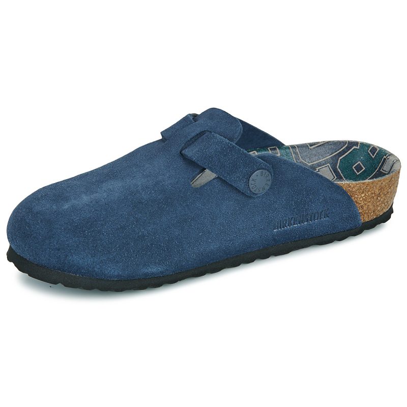 BIRKENSTOCK Boston Kids Suede / New / Navy / Stretto Blu Zoccoli Bambino - 4