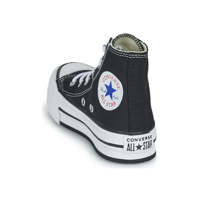 Converse Chuck Taylor All Star EVA Lift Foundation Hi Nero Sneakers Bambino - 5