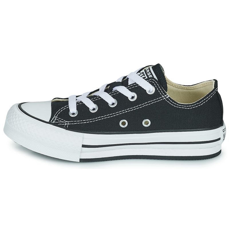 Converse Chuck Taylor All Star EVA Lift Foundation Ox Nero Sneakers Bambino - 4