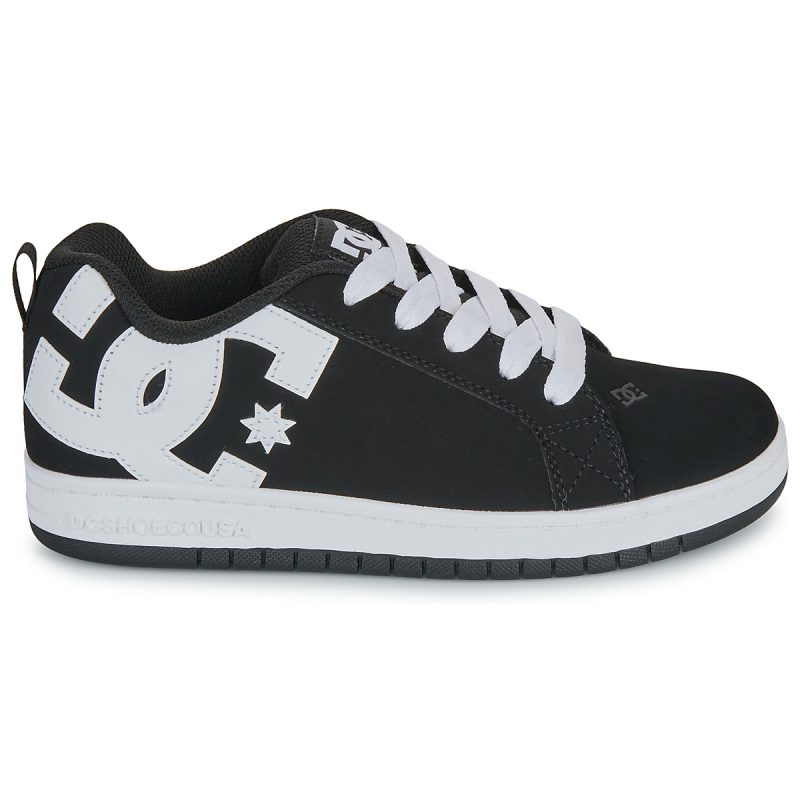 DC Shoes Baskets enfant noires COURT GRAFFIK - Taille 2