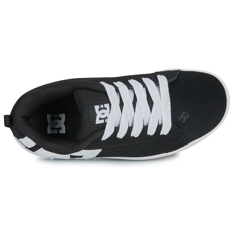 DC Shoes Baskets enfant noires COURT GRAFFIK - Taille 6