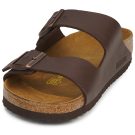 BIRKENSTOCK Arizona Birko-flor / Nero / Brown / Regular Marrone Ciabatta Uomo - 3