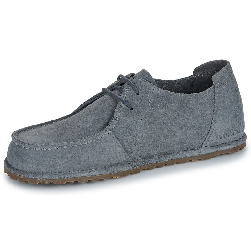 BIRKENSTOCK Utti Lace Suede / Basalt / Grigio / Regular Grigio Derby Uomo - 4