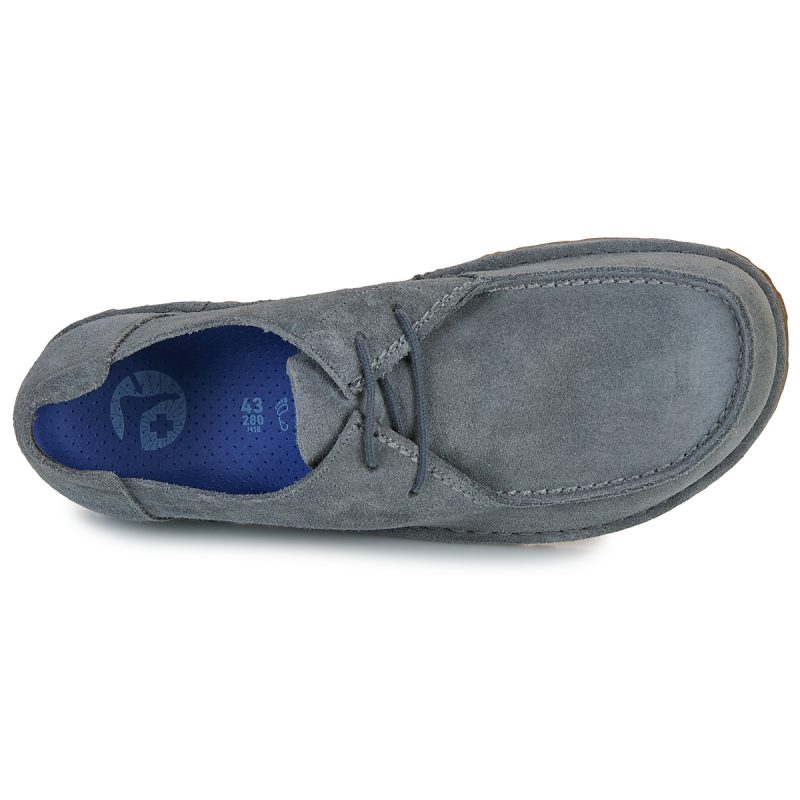BIRKENSTOCK Utti Lace Suede / Basalt / Grigio / Regular Grigio Derby Uomo - 6