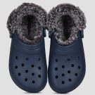 Crocs Classic Fleece Lined Clog Blu Zoccoli Uomo - 5