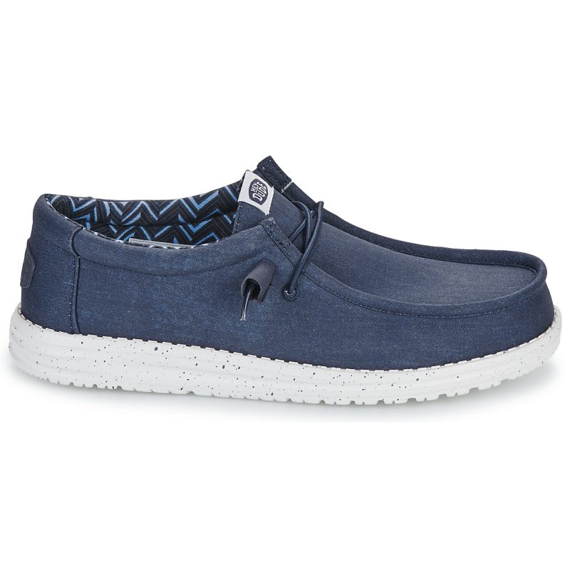 HEYDUDE  Wally Canvas  Blu Slip on Uomo - 2