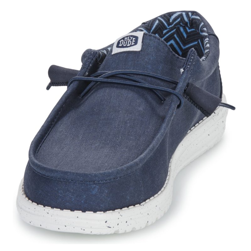 HEYDUDE  Wally Canvas  Blu Slip on Uomo - 3