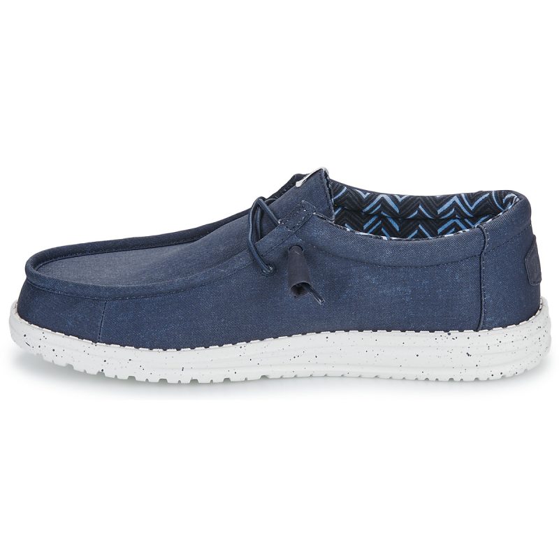 HEYDUDE  Wally Canvas  Blu Slip on Uomo - 4