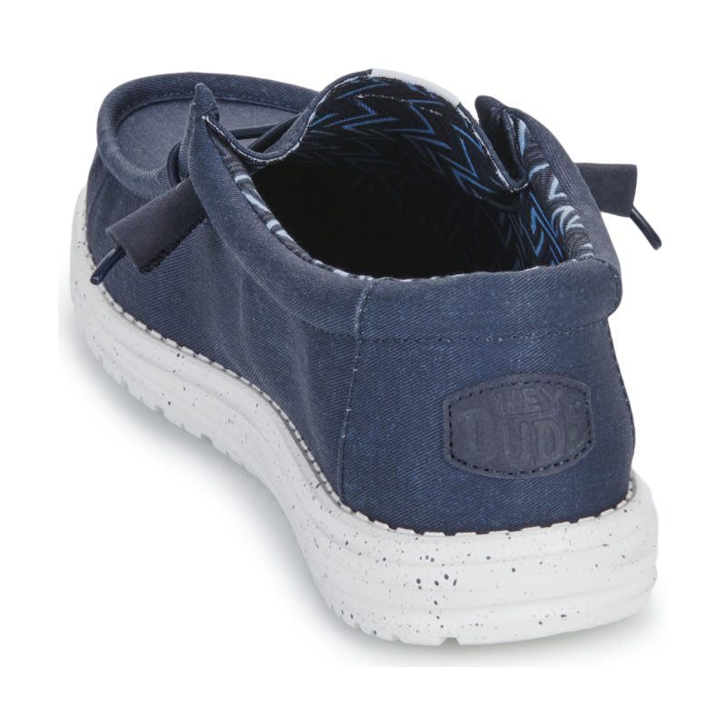 HEYDUDE  Wally Canvas  Blu Slip on Uomo - 5