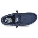 HEYDUDE  Wally Canvas  Blu Slip on Uomo - 6