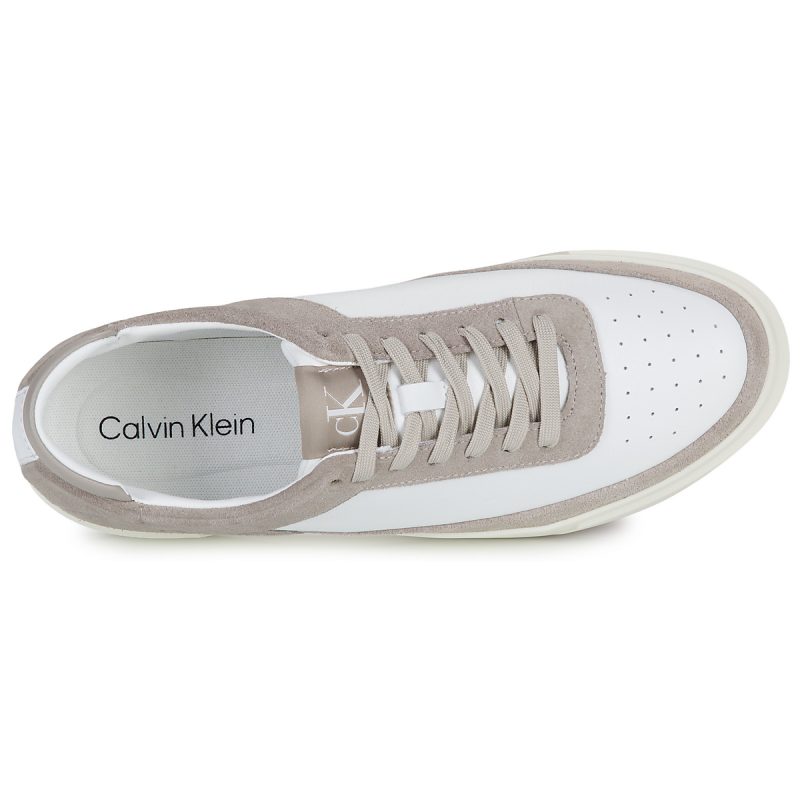 Calvin Klein Jeans BASKET CUPSOLE LACEUP LTH-SU White Men's Sneakers - 6