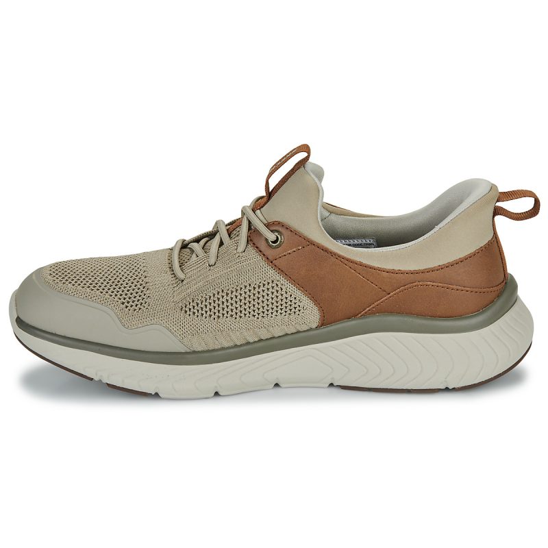 Skechers SLIP-INS : ARCH FIT CROSSER - EMERIC Beige Baskets Homme - Pointure 4