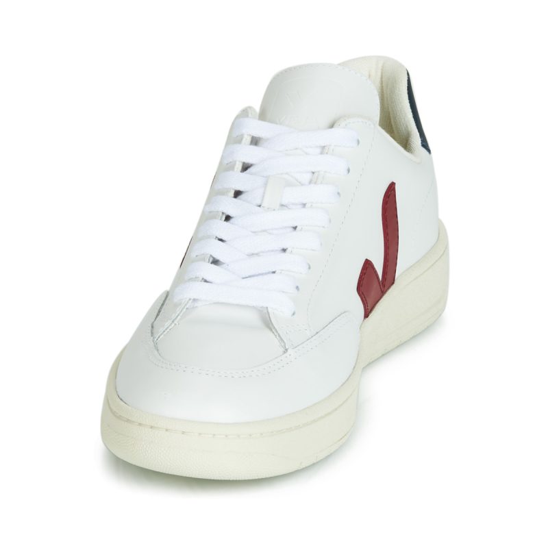 Veja V-12 Leder-Sneaker f&uuml;r Herren, wei&szlig;, Gr&ouml;&szlig;e 3