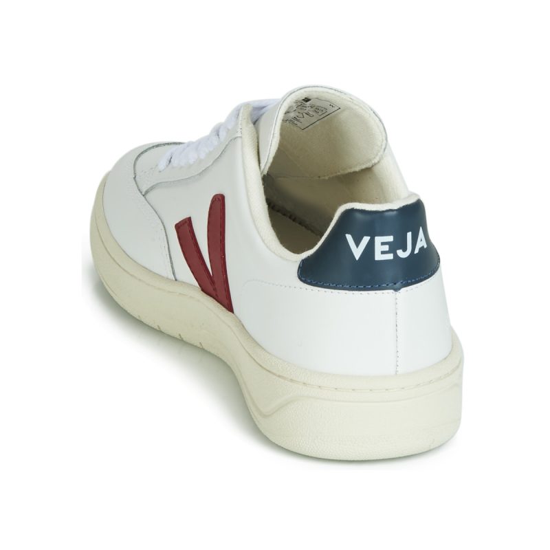 Veja V-12 Leder-Sneaker f&uuml;r Herren, wei&szlig;, Gr&ouml;&szlig;e 5