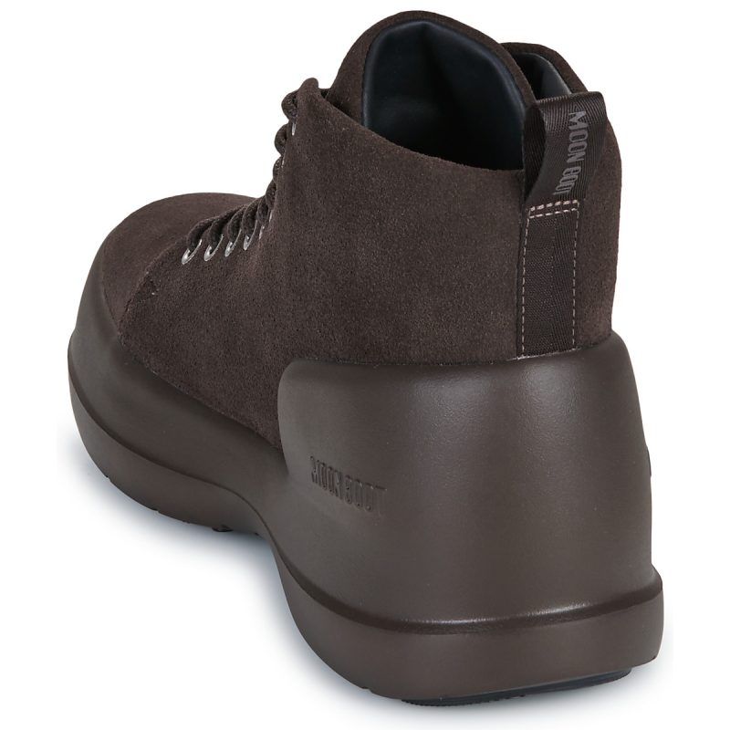 Moon Boot MB MEZZALUNA Schn&uuml;rstiefeletten aus braunem Wildleder f&uuml;r Herren &ndash; Gr&ouml;&szlig;e 5