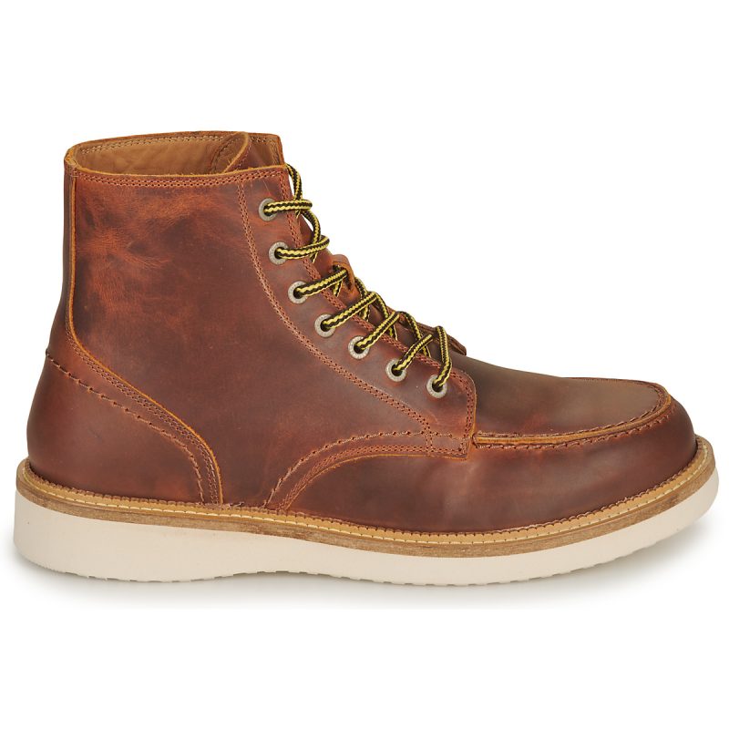 Selected  SLHTEO NEW LEATHER MOC-TOE BOOT  Marrone -  Stivaletti Uomo - 2
