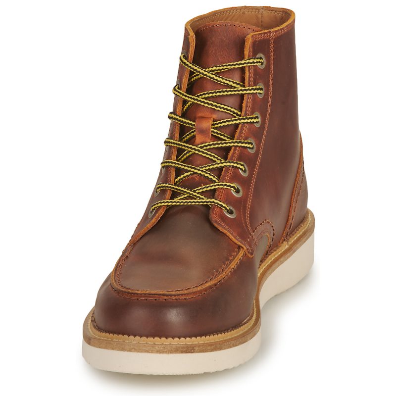 Selected  SLHTEO NEW LEATHER MOC-TOE BOOT  Marrone -  Stivaletti Uomo - 3