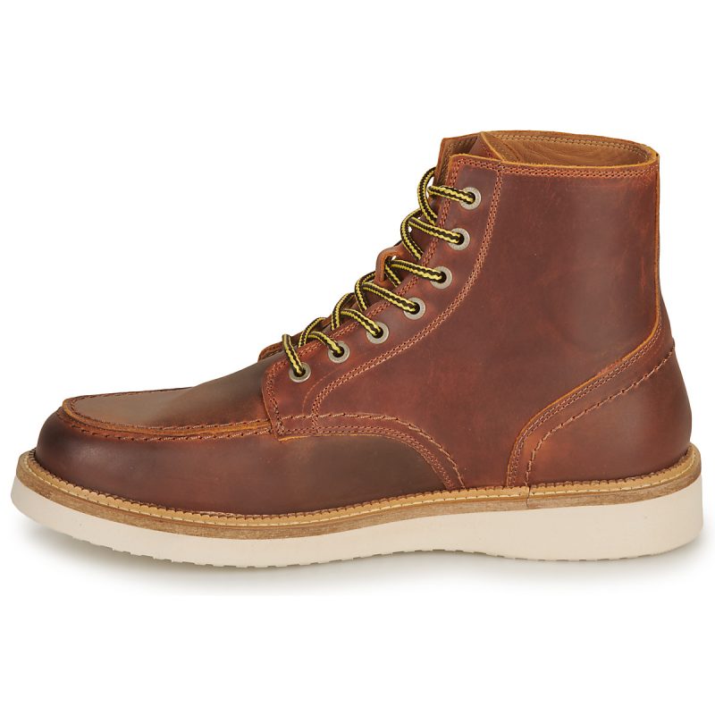Selected  SLHTEO NEW LEATHER MOC-TOE BOOT  Marrone -  Stivaletti Uomo - 4