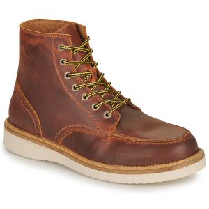 Stivaletti uomo Selected  SLHTEO NEW LEATHER MOC-TOE BOOT  Marrone Selected 5715433532770