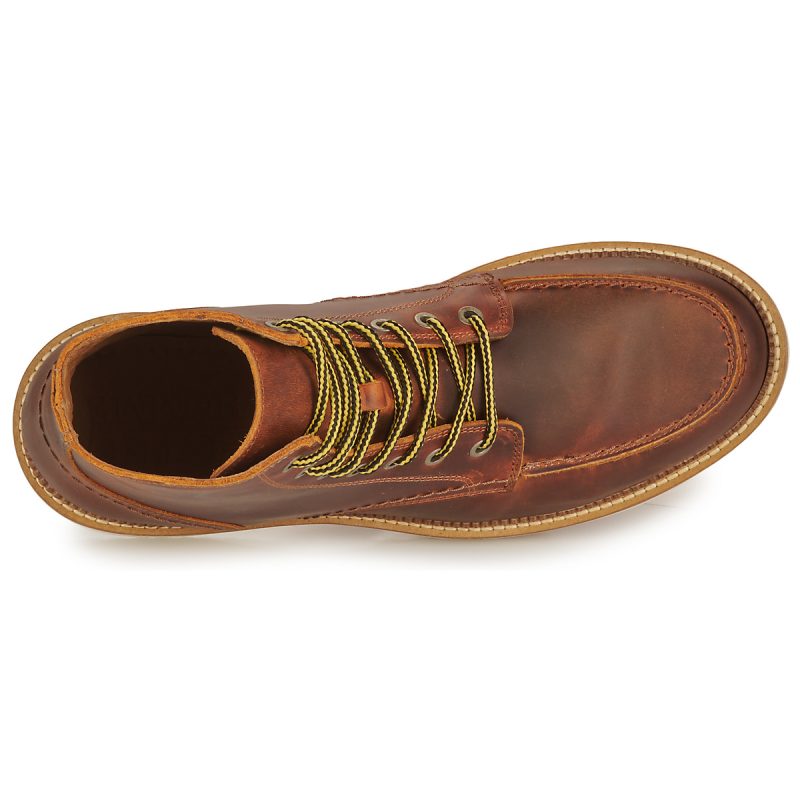 Selected  SLHTEO NEW LEATHER MOC-TOE BOOT  Marrone -  Stivaletti Uomo - 6