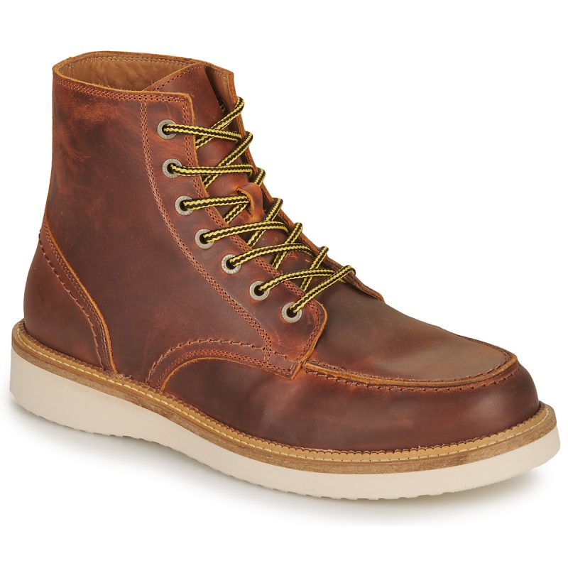 Selected  SLHTEO NEW LEATHER MOC-TOE BOOT  Marrone -  Stivaletti Uomo - 1