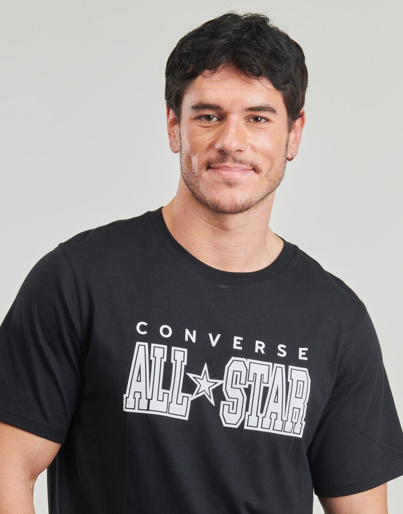 T-shirt Converse CONVERSE ALL STAR TEE Nero T-shirt maniche corte Uomo - 5
