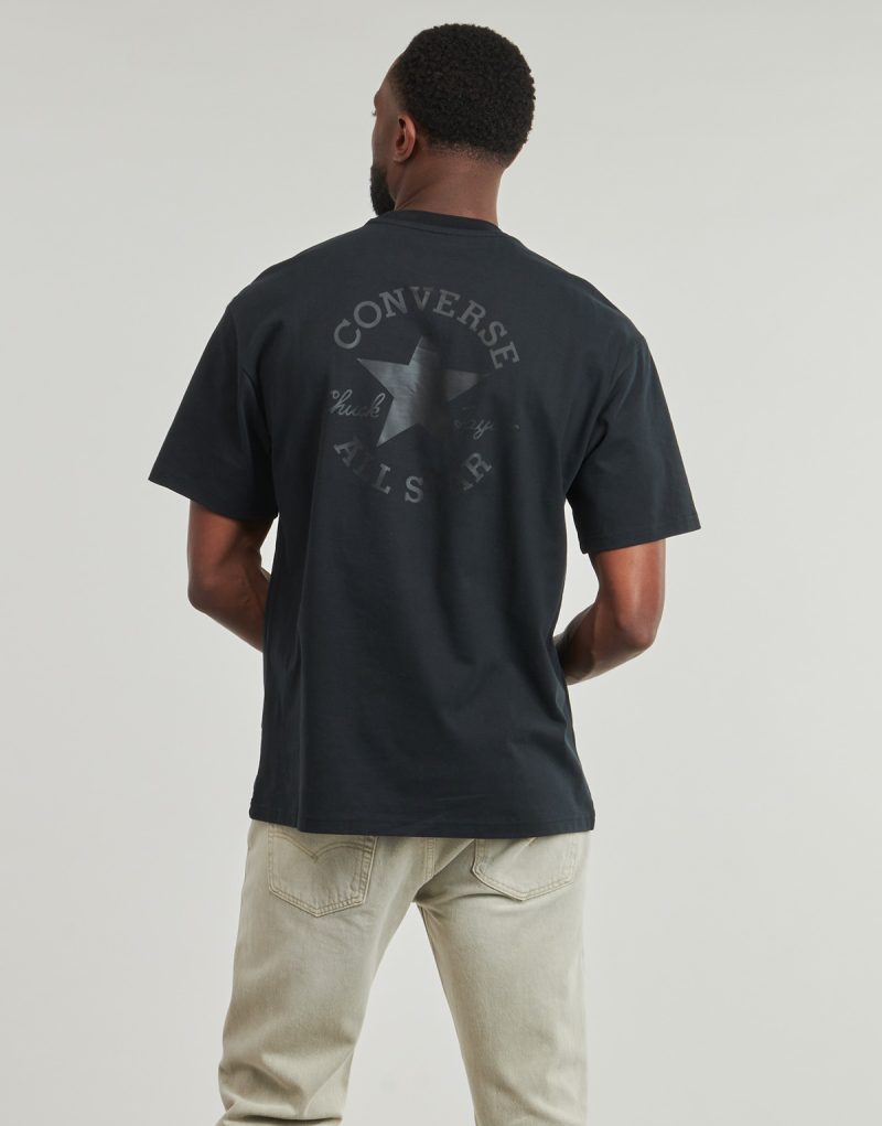 T-shirt Converse LOOSE FIT SNEAKER PATCH TEE Nero T-shirt maniche corte Uomo - 2