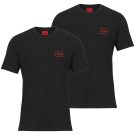 T-Shirt HUGO Dugopak PACK 2 Nero T-shirt maniche corte Uomo - 1