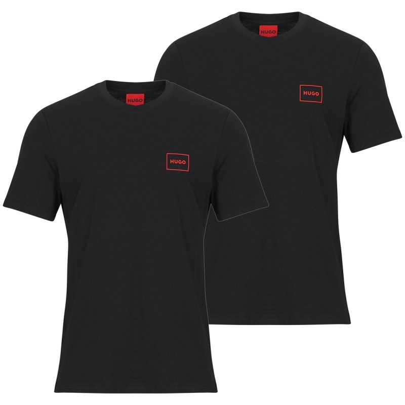T-Shirt HUGO Dugopak PACK 2 Nero T-shirt maniche corte Uomo - 1