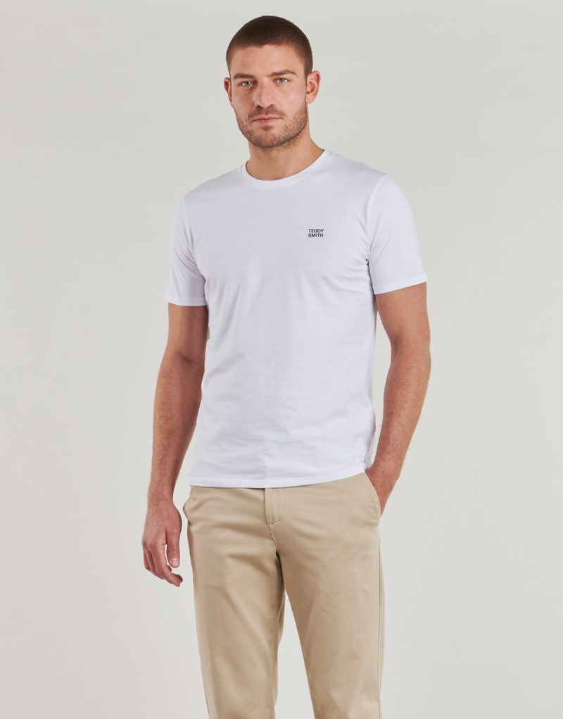 T-shirt Teddy Smith THE TEE 1 MC Bianco T-shirt maniche corte Uomo - 2