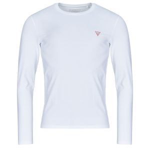 T-shirts a maniche lunghe uomo Guess  CN LS CORE TEE  Bianco Guess 7622078832883
