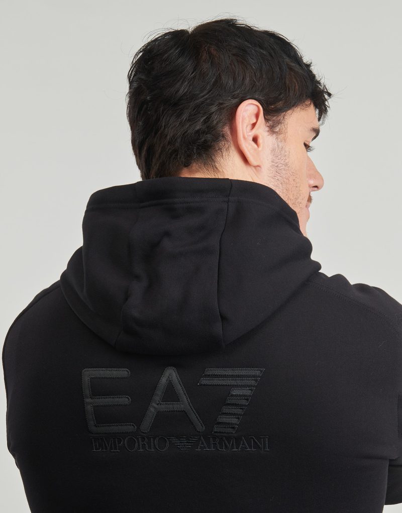 Tuta Emporio Armani EA7 TRAIN VISIBILITY M T-SUIT HOODIE FZ CH BR - TRAIN VISIBILITY M T Nero Tuta Uomo - 5