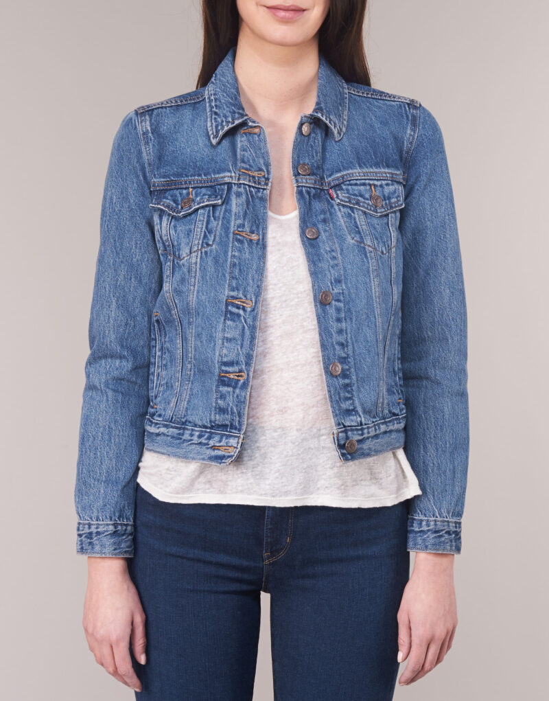 Giacca in jeans  Levis  ORIGINAL TRUCKER  Blu -   Giacche in jeans Donna - 4