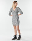 Abito corto  Naf Naf  -  Grigio -  Abiti corti Donna - 3