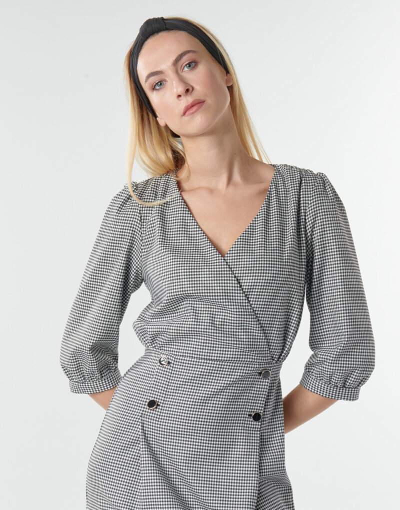 Abito corto  Naf Naf  -  Grigio -  Abiti corti Donna - 5