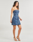 Abito corto MICHAEL Michael Kors CHAIN STRAP DENIM DRESS Blu Abiti corti Donna - 3