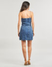 Abito corto MICHAEL Michael Kors CHAIN STRAP DENIM DRESS Blu Abiti corti Donna - 4