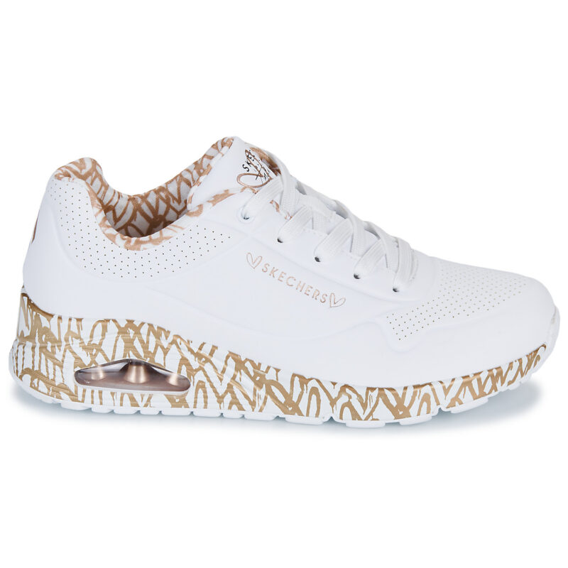 Skechers JGOLDCROWN: UNO - LOVING LOVE Bianco Sneakers basse Donna - 2