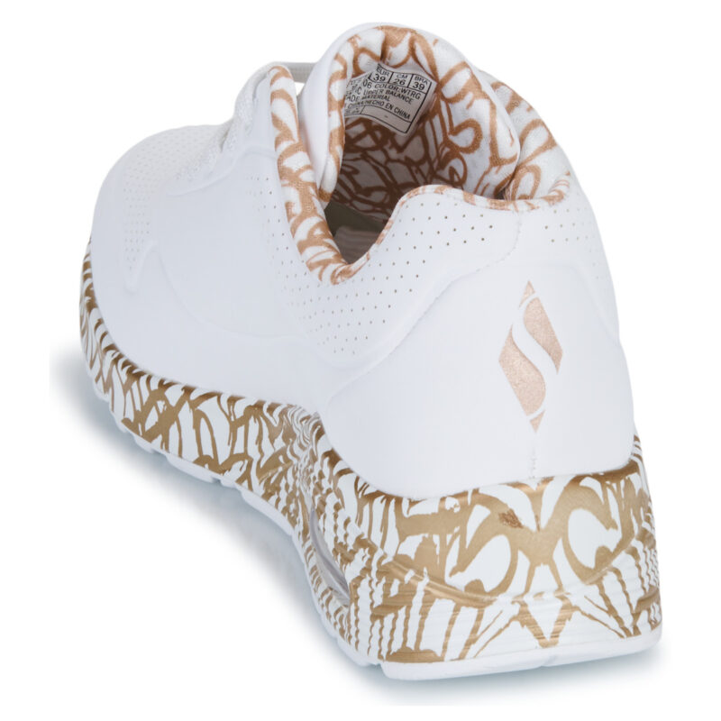 Skechers JGOLDCROWN: UNO - LOVING LOVE Bianco Sneakers basse Donna - 5