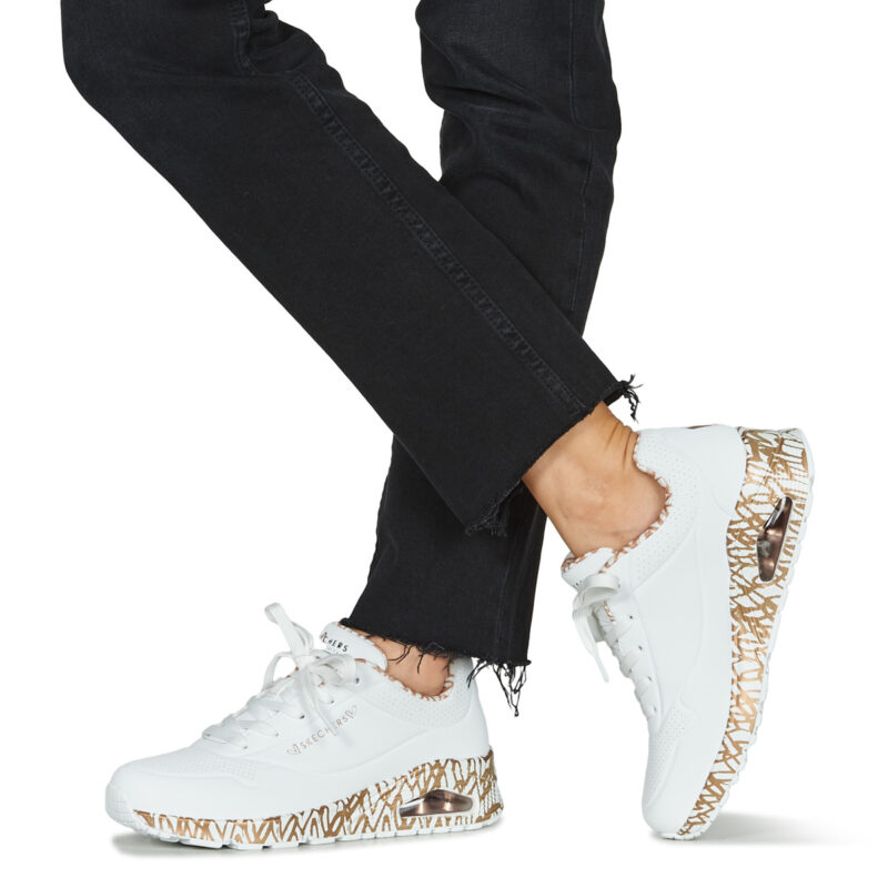Skechers JGOLDCROWN: UNO - LOVING LOVE Bianco Sneakers basse Donna - 8