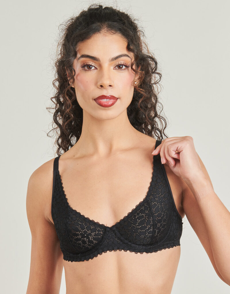 Non imbottito DIM DAILY DENTELLE Nero Non imbottito Donna - 5