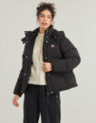 Tommy Jeans TJW ALASKA GRID DOWN JACKET EXT Black Women's Down Jackets - 2