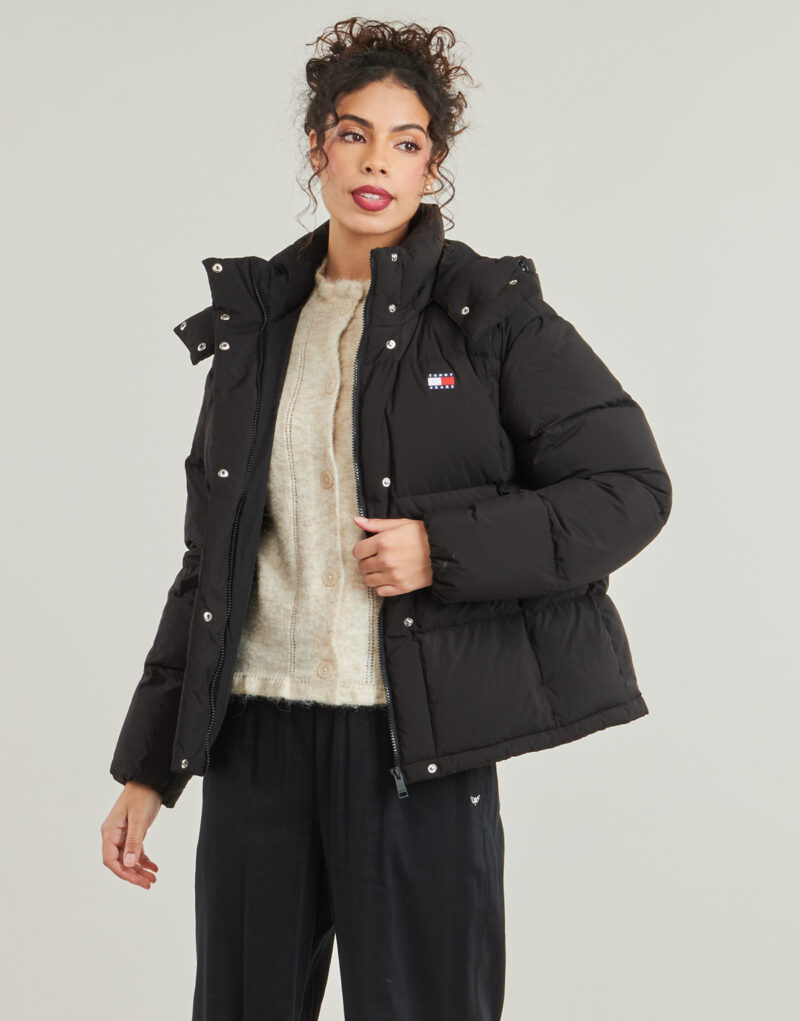 Tommy Jeans TJW ALASKA GRID DOWN JACKET EXT Black Women's Down Jackets - 2