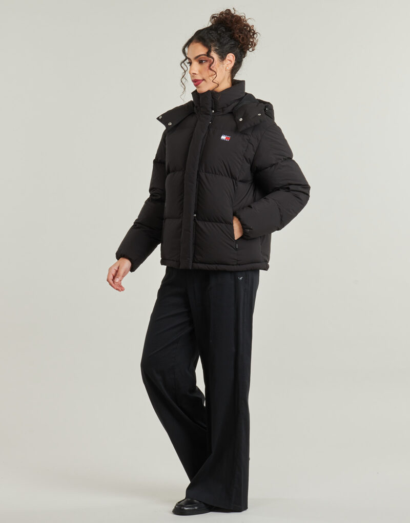 Tommy Jeans TJW ALASKA GRID DOWN JACKET EXT Black Women's Down Jackets - 3