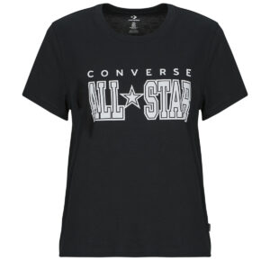 T-shirt  Converse  ALL STAR RETRO TEE  Nero T-shirt maniche corte Donna