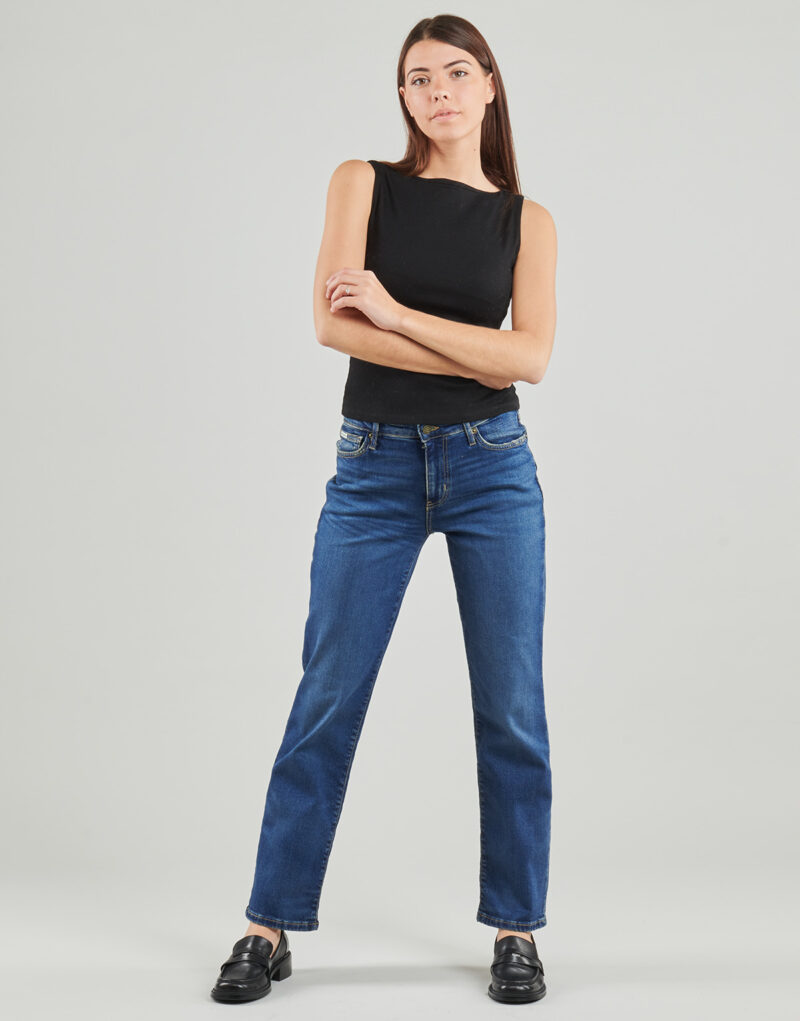 Jeans Guess G08 MID RISE STRAIGHT Bleu Jeans Femme - 2