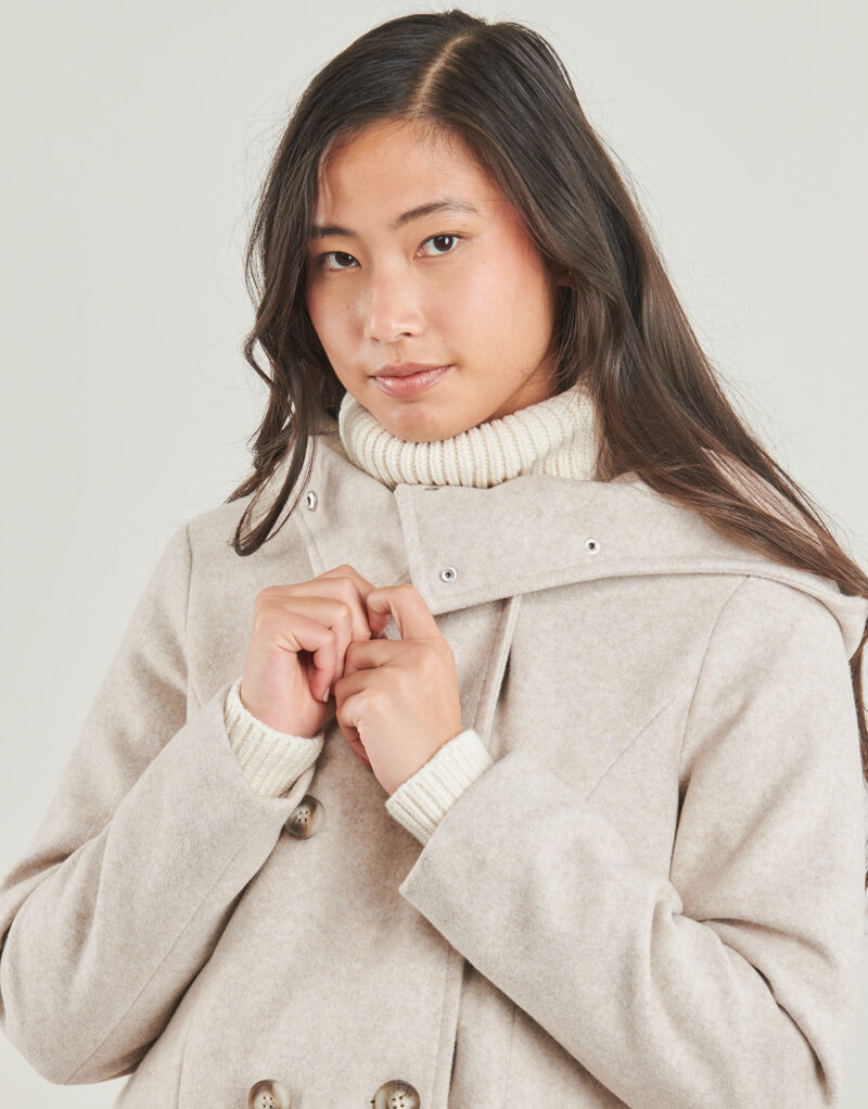 Mantella Vero Moda VMFORTUNESHILA Beige Mantelle Donna - 5