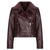 Giacca in pelle  Vero Moda  VMHAILEY   Rosso -   Giacche in pelle Donna