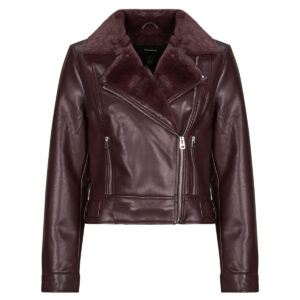 Giacca in pelle  Vero Moda  VMHAILEY   Rosso -   Giacche in pelle Donna