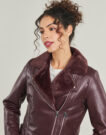 Giacca in pelle  Vero Moda  VMHAILEY   Rosso -   Giacche in pelle Donna - 5
